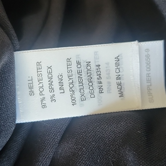 Bisou Bisou Embroidered Halter Dress – Black Red Floral, Size 10 - Picture 9 of 10